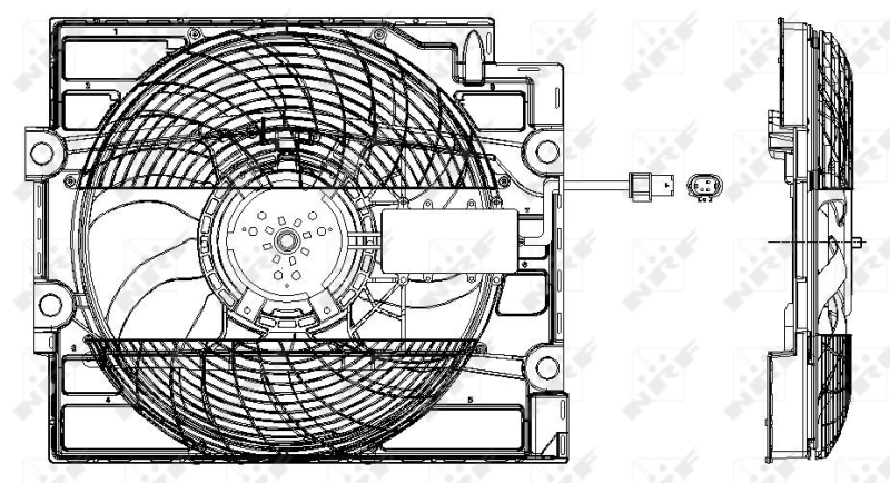 Ventilator radiator racire