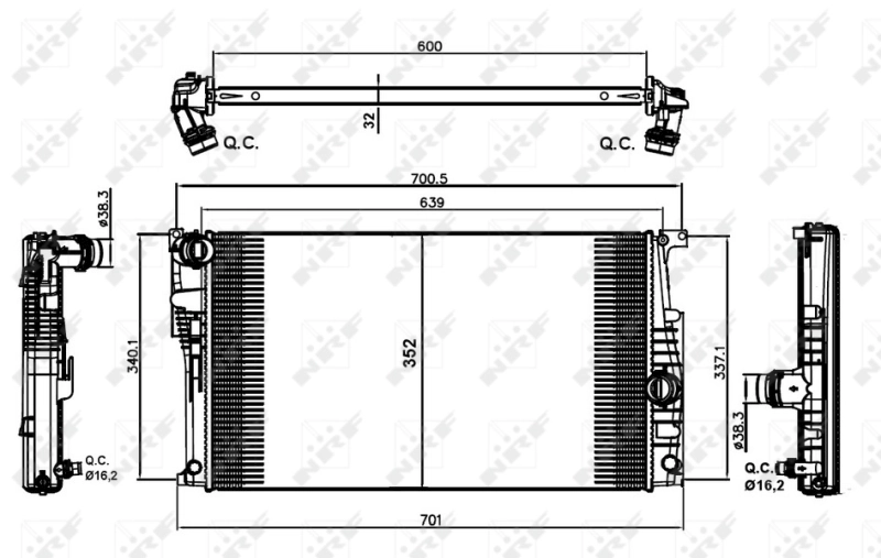 Radiator racire motor