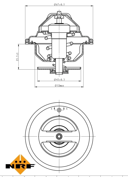 Termostat lichid racire