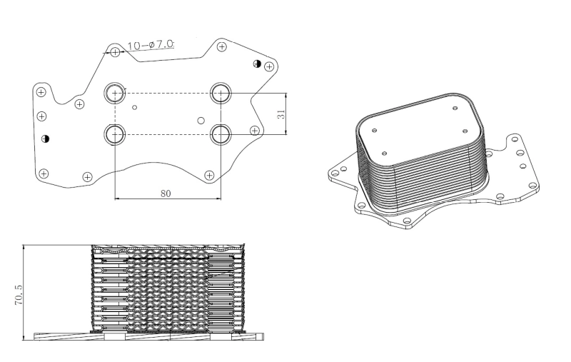 Radiator ulei / termoflot