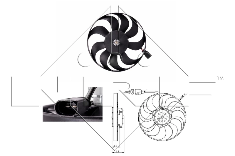 Ventilator radiator racire