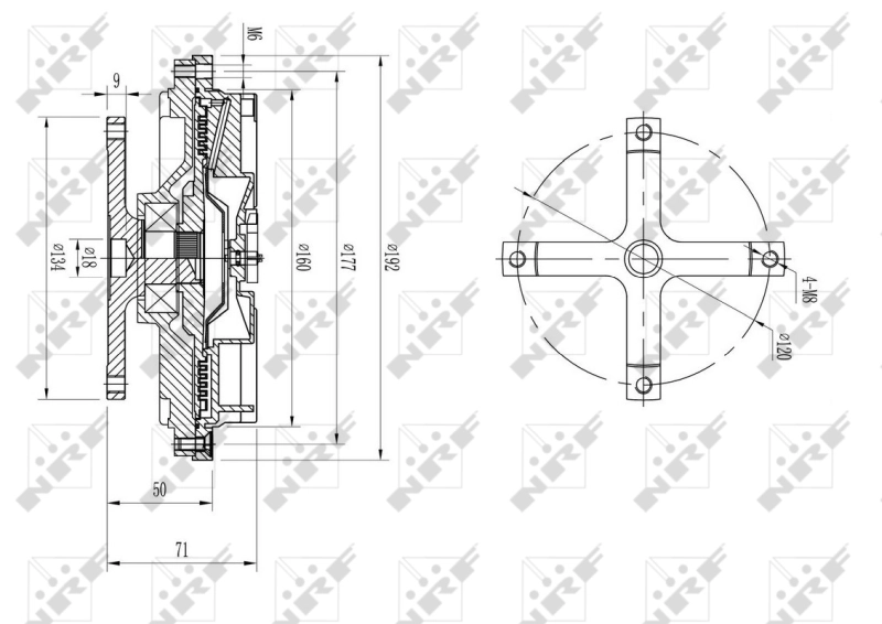 Cupla ventilator radiator