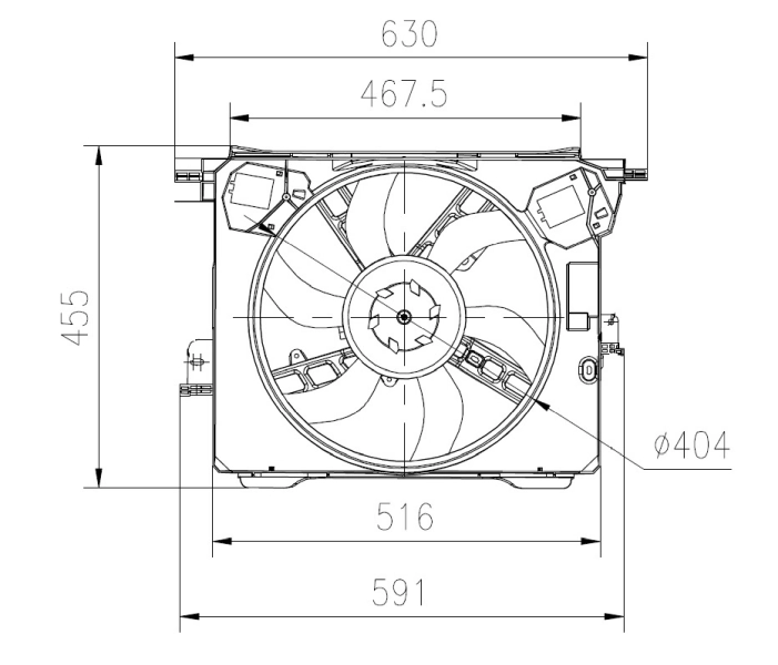 Ventilator radiator racire