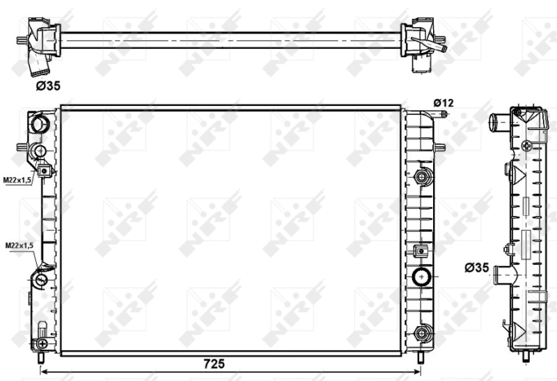 Radiator racire motor