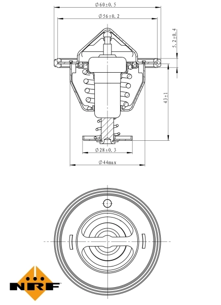 Termostat lichid racire