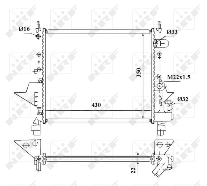 Radiator racire motor