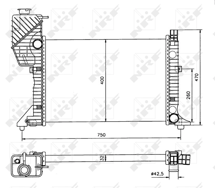 Radiator racire motor