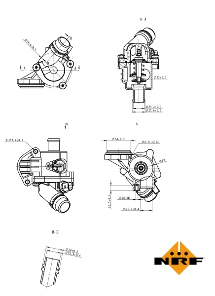Termostat lichid racire
