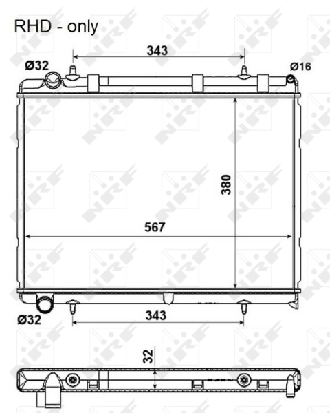 Radiator racire motor