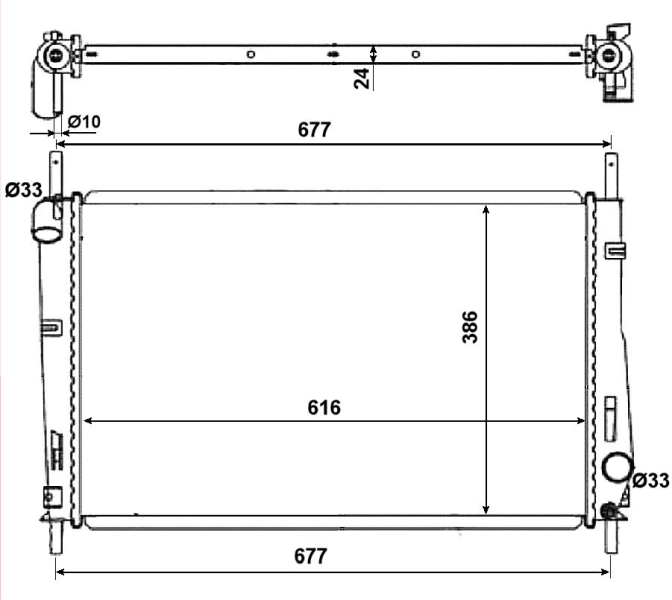 Radiator racire motor