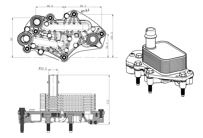 Radiator ulei / termoflot