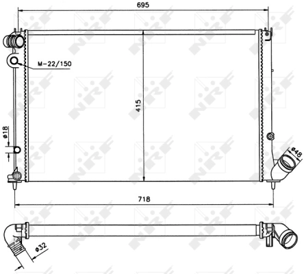 Radiator racire motor