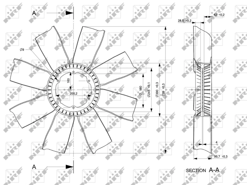 Paleta ventilator racire motor