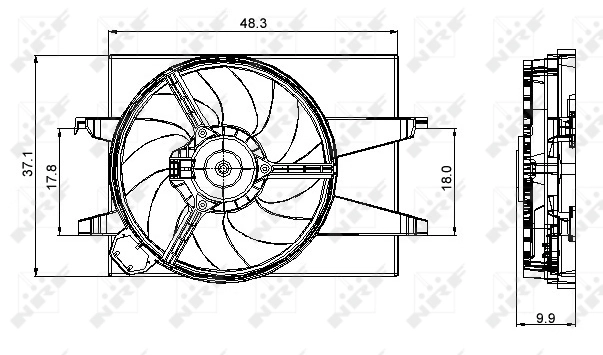 Ventilator radiator racire