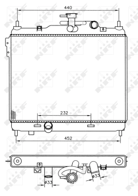Radiator racire motor