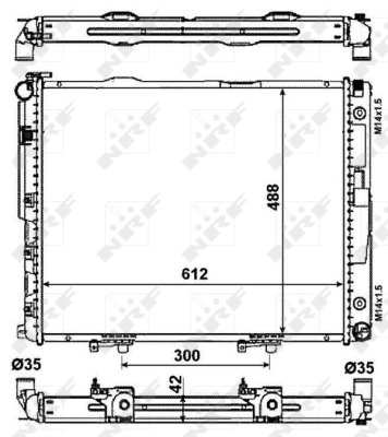 Radiator racire motor