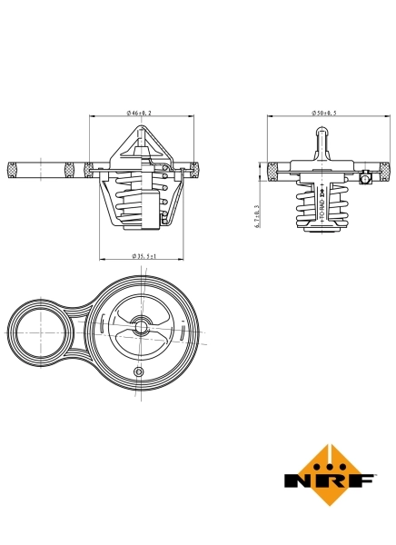 Termostat lichid racire