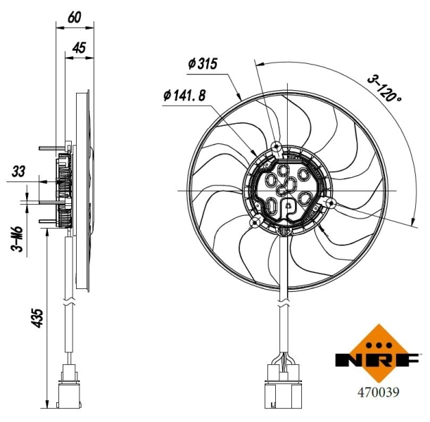 Ventilator, radiator