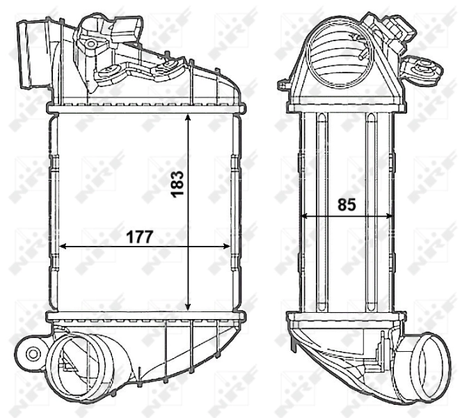 Intercooler, compresor