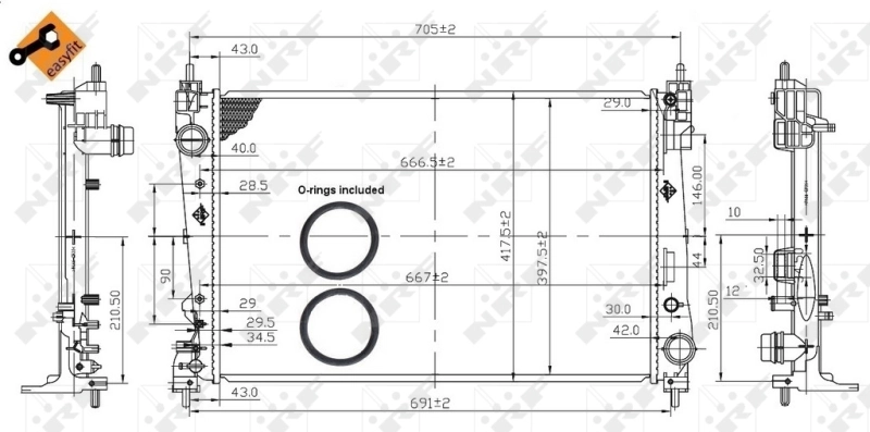 Radiator racire motor