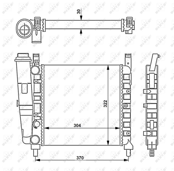 Radiator racire motor