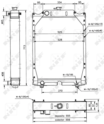 Radiator racire motor