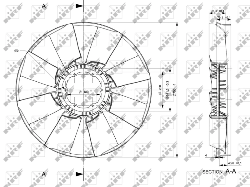 Paleta ventilator racire motor