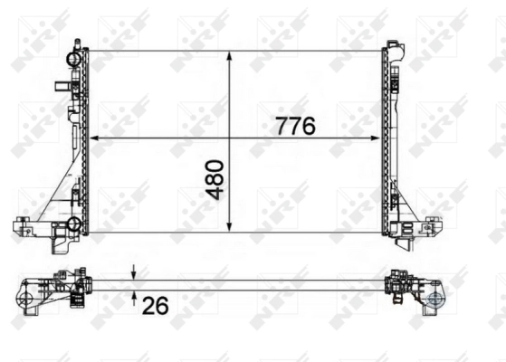 Radiator racire motor