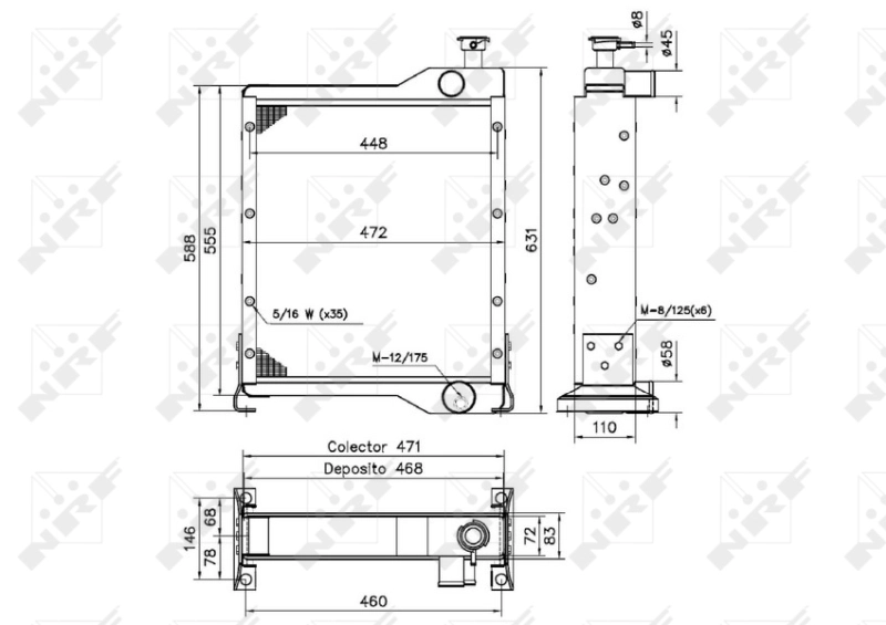 Radiator racire motor
