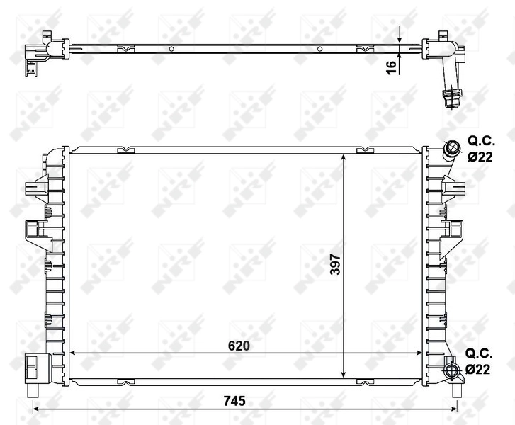 Radiator racire motor