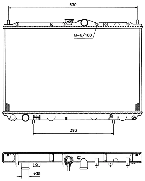 Radiator racire motor
