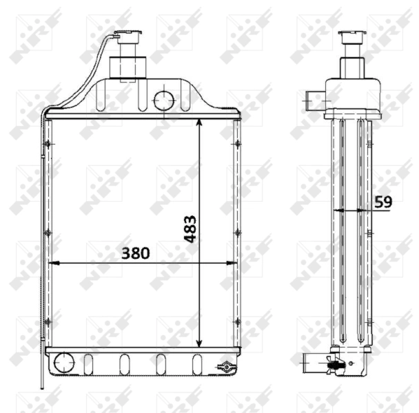 Radiator racire motor