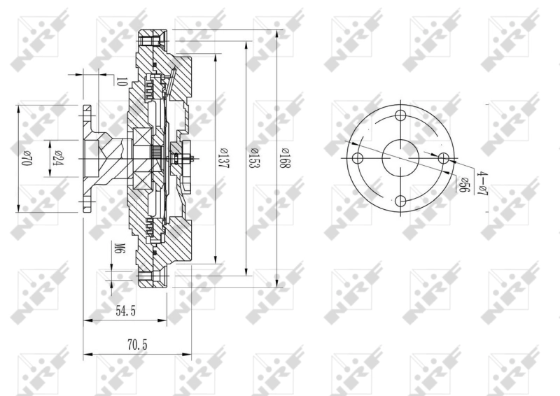 Cupla ventilator radiator