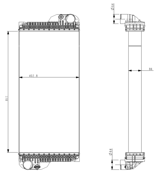 Radiator racire motor