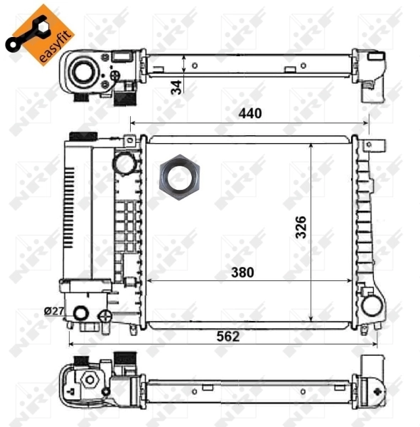 Radiator racire motor