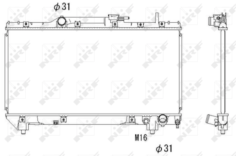 Radiator racire motor