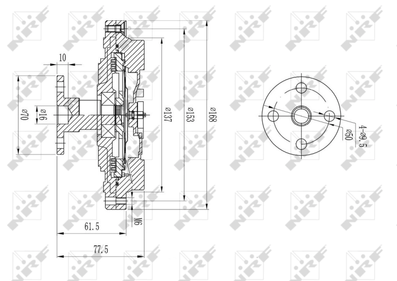 Cupla ventilator radiator