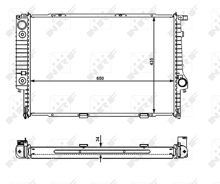 Radiator racire motor