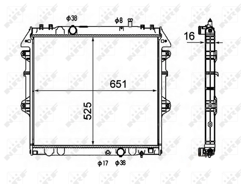 Radiator racire motor