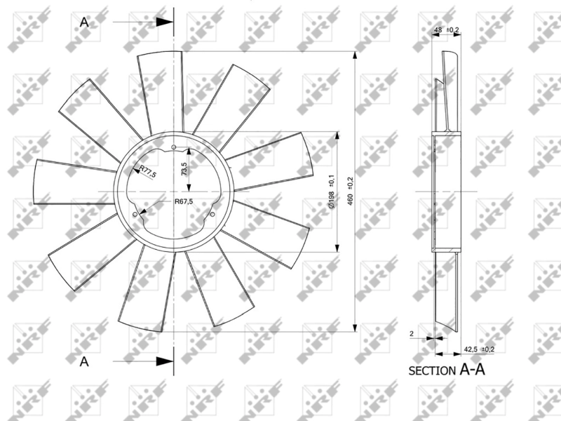 Paleta ventilator racire motor