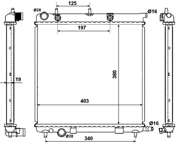 Radiator racire motor