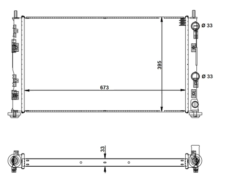 Radiator racire motor