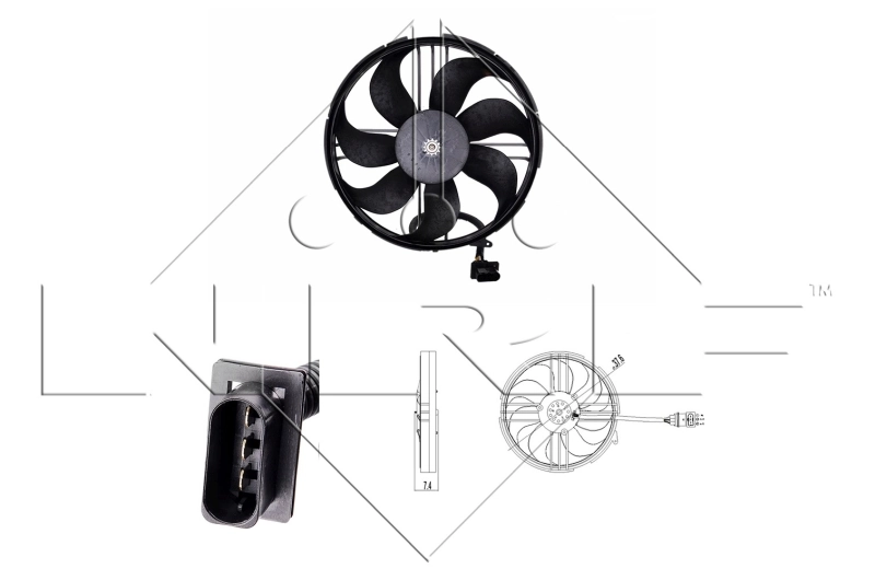 Ventilator radiator racire