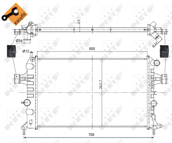 Radiator racire motor