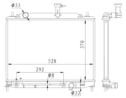 Radiator racire motor