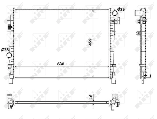 Radiator racire motor