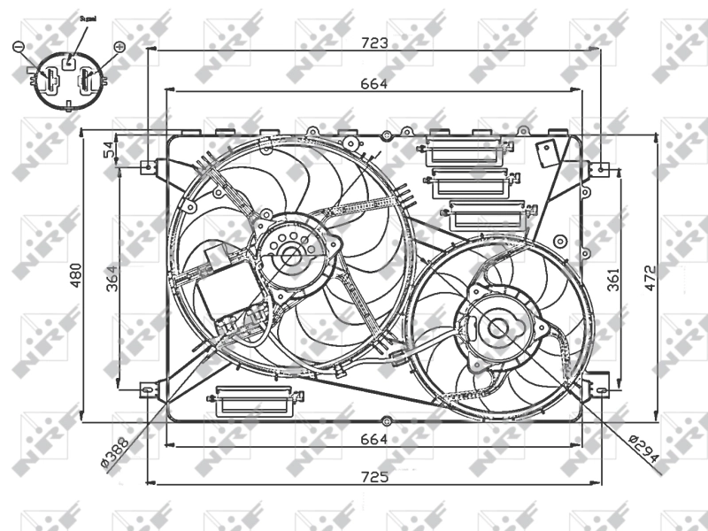 Ventilator radiator racire