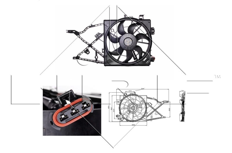 Ventilator radiator racire