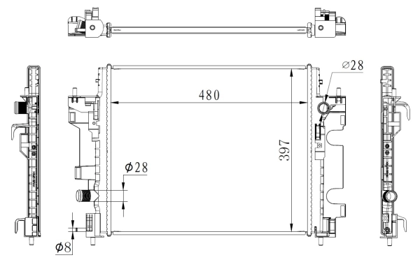 Radiator racire motor