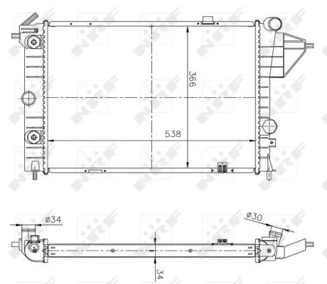 Radiator racire motor